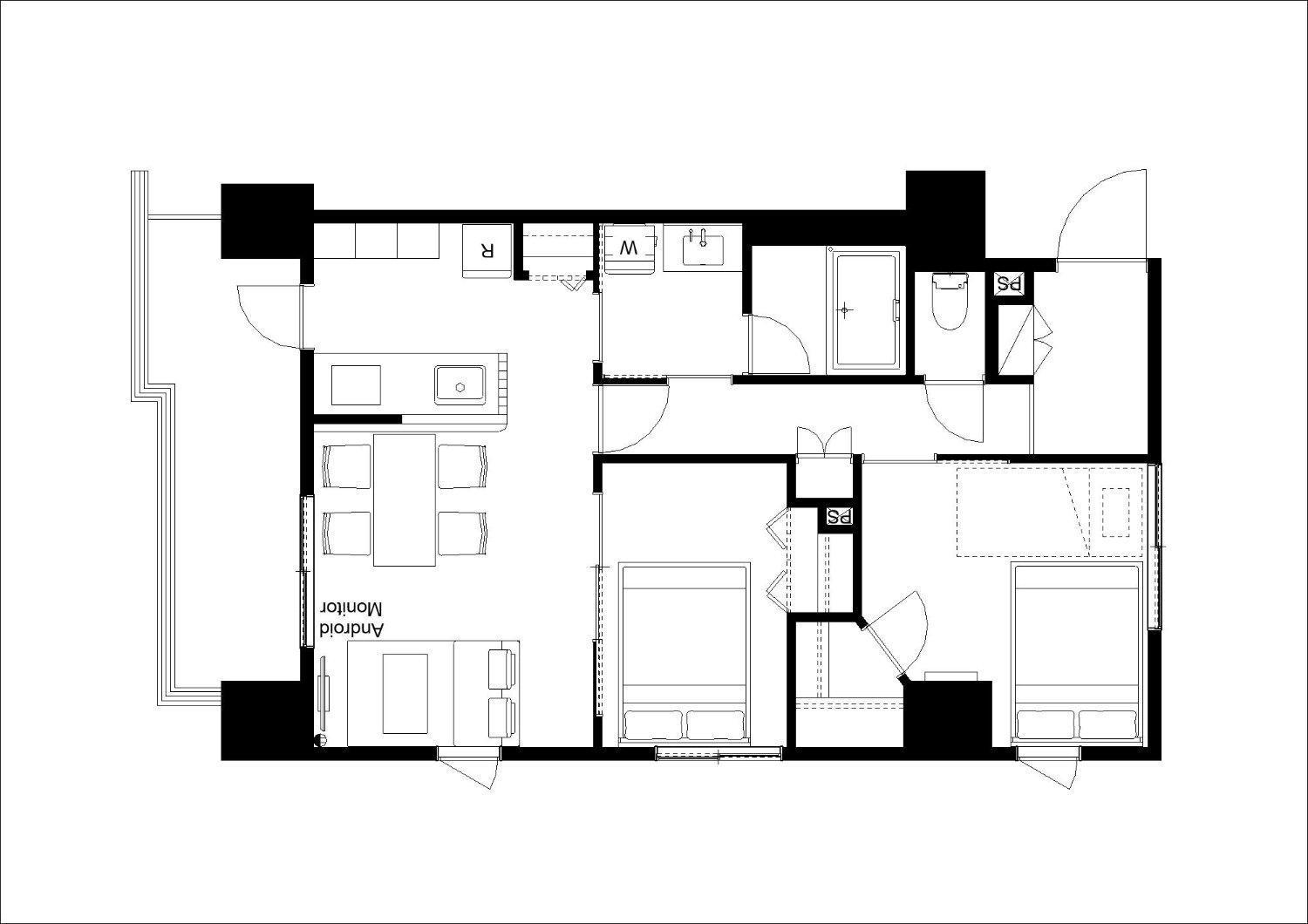 Shino Garden Residence Tokyo Rom bilde