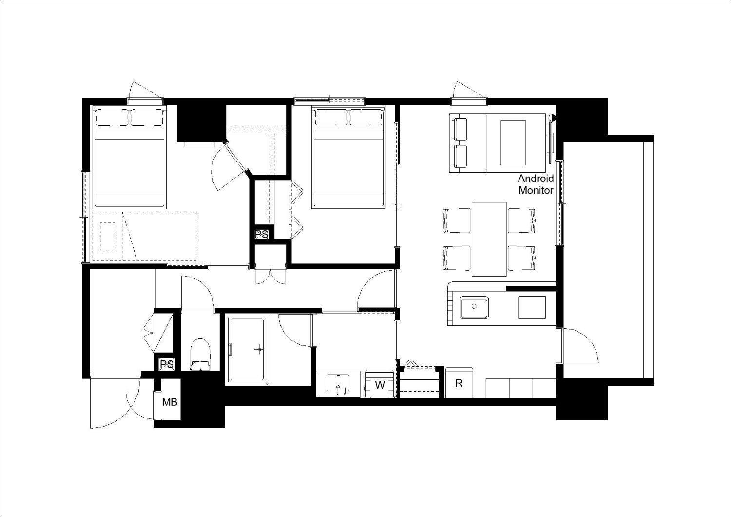 Shino Garden Residence Tokyo Rom bilde